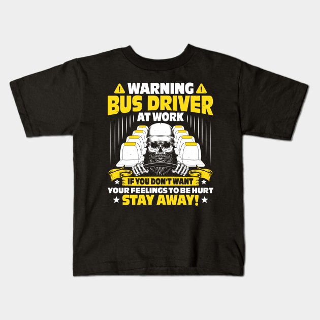 Bus Driver Busman Schoolbus School Bus Gift Idea Kids T-Shirt by Krautshirts